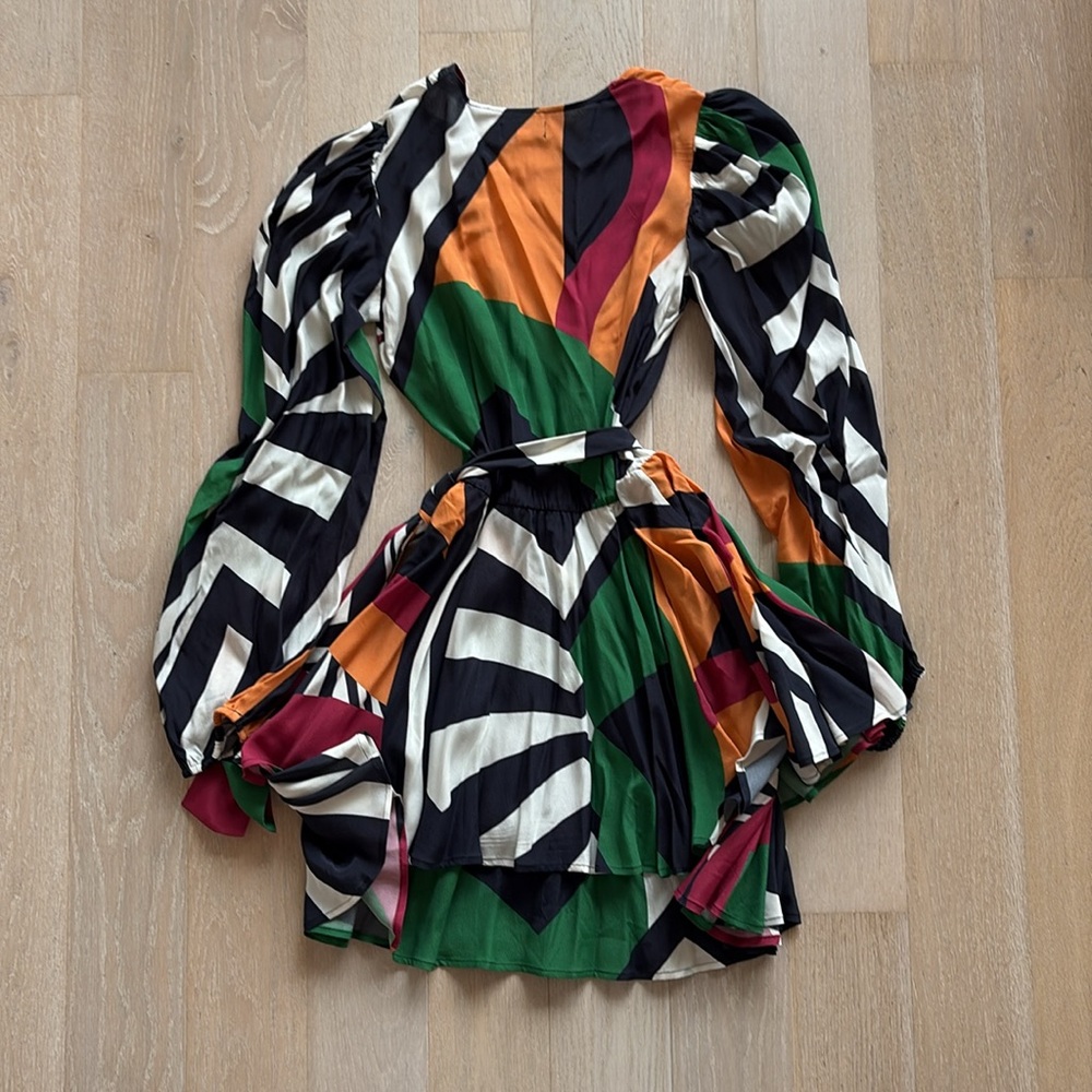 Colorful Geometric Pattern Dress - Picture 3 of 3